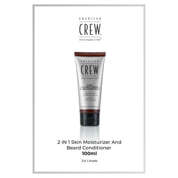 American Crew 2 In 1 Skin Moisturizer & Beard Conditioner 100 ml - Görsel 3