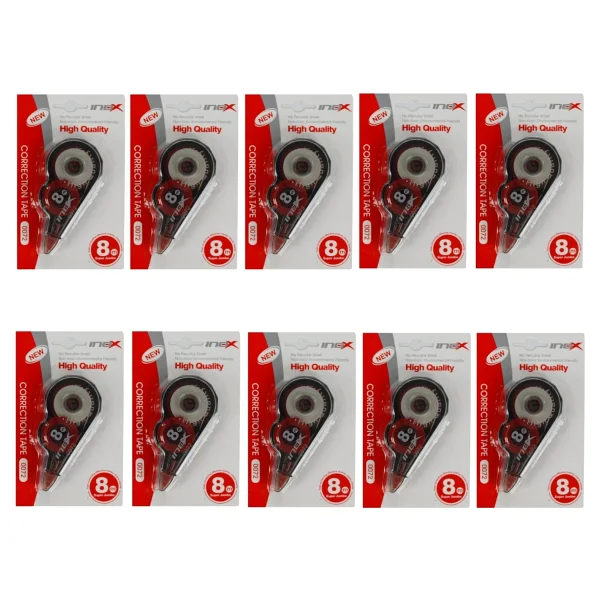 Magnetek Inox Düzeltici Şerit Silici 5 mm x 8 mt 10 Adet Yüksek Kalite Ofis ve Okul Kullanımı İçin - Görsel 3