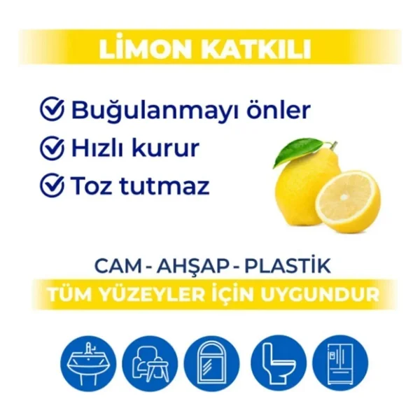 Bingo Limon Katkılı Yüzey Temizlik Havlusu 96 Yaprak - Görsel 5