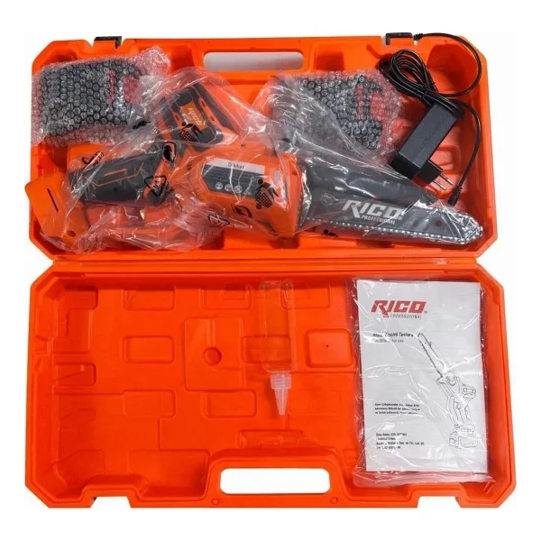 Rico 028-RE0002 Zincirli Testere 21V - 4 Ah Güçlü Kesim Performansı ile Dal Budama Makineleri için İdeal - Görsel 2