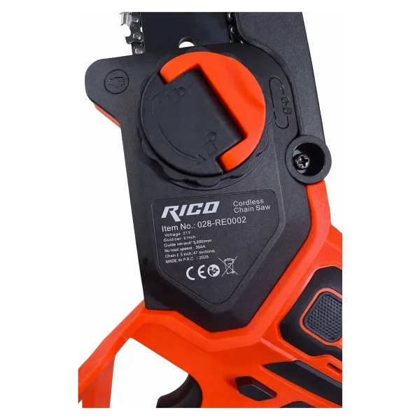 Rico 028-RE0002 Zincirli Testere 21V - 4 Ah Güçlü Kesim Performansı ile Dal Budama Makineleri için İdeal - Görsel 4