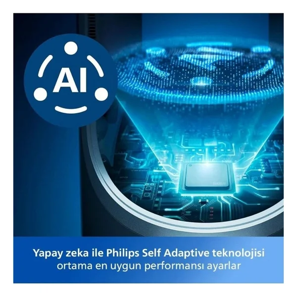 Philips 70 M2 Hepa Akıllı Sensörlü Hava Temizleyici Cihaz Pm2.5 PM10 Salon Oda - Gri - Görsel 8