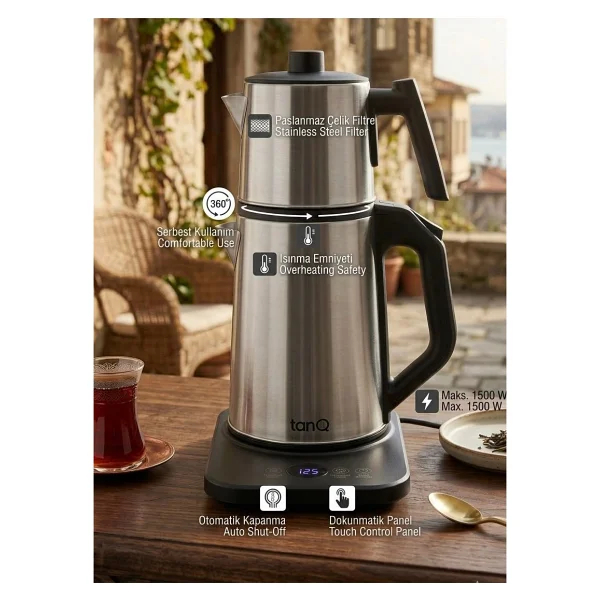 Tanq 1500 W Dijital Çelik Çay Makinesi - Görsel 3