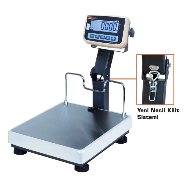 Tem 150 kg 35 x 40 cm LCD Ekran Kırılır Baskül - Görsel 2