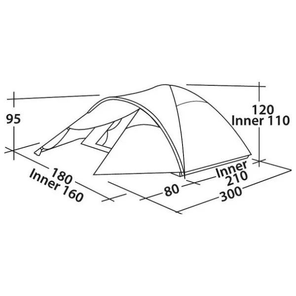 Easy Camp Quasar 300 3 Kişilik Çadır - Görsel 2