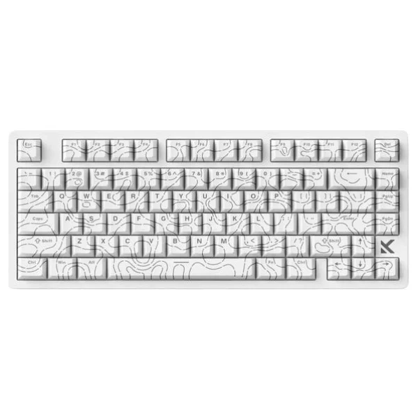 Mchose Jet 75 MC-JET75-9 Topographic Beyaz RGB %75 TKL Kailh Magnetic God Switch Kablolu Mekanik Oyuncu Klavyesi - Görsel 7