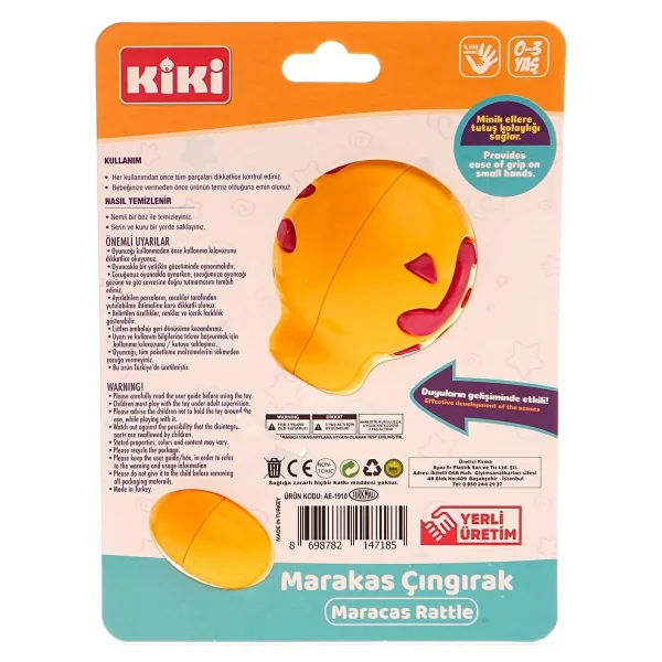 Kiki Marakas Çıngırak Asortili (4 Adet) - Görsel 3