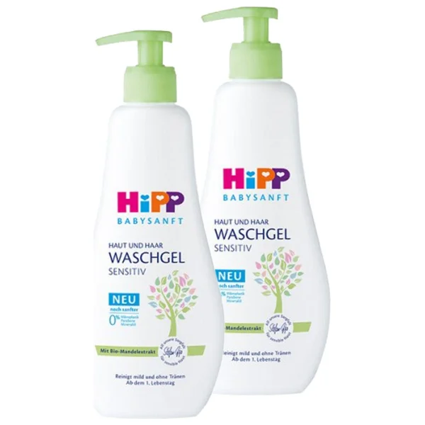 Hipp Babysanft Bebek Saç ve Vücut Banyo Jeli 400 ml x 2 Paraben ve SLS İçermez - Görsel 2