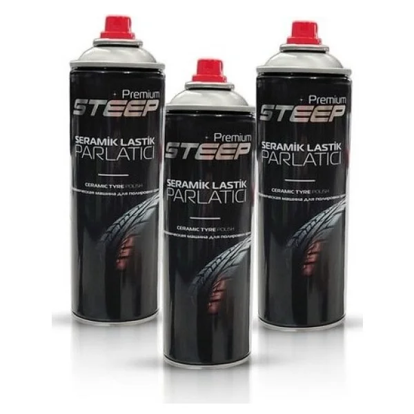 Steep Seramik Lastik & Tampon Parlatıcı Sprey 3 Adet 500Ml - Görsel 2