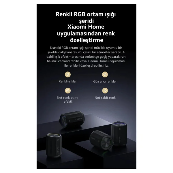 Xiaomi Mi Bluetooth Speaker Mini Siyah Kompakt Tasarım ve Suya Dayanıklılık ile 2000 mAh Batarya - Görsel 6