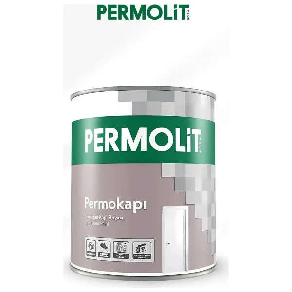 Permolit Permokapı Amerikan Kapı Boyası Krem 0.75 Lt. - Görsel 3