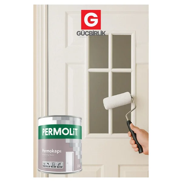 Permolit Permokapı Amerikan Kapı Boyası Krem 0.75 Lt. - Görsel 4