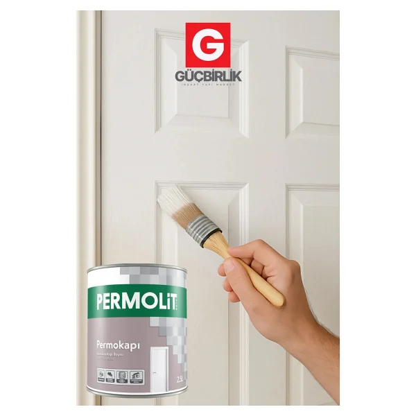 Permolit Permokapı Amerikan Kapı Boyası Krem 0.75 Lt. - Görsel 5