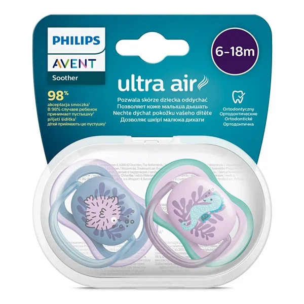 Philips Avent Ultra Air Emzik 6-18 Ay, 2'li Paket, Kız - Görsel 6