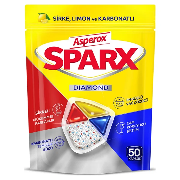 Asperox Sparx Bulaşık Makinesi Tableti 50'li - Görsel 2