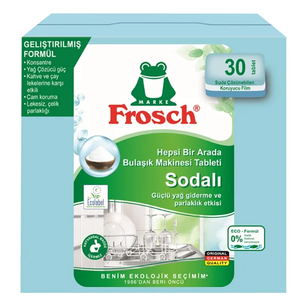 Frosch Sodalı Bulaşık Makinesi Tableti 30'lu 2 Adet - Görsel 2