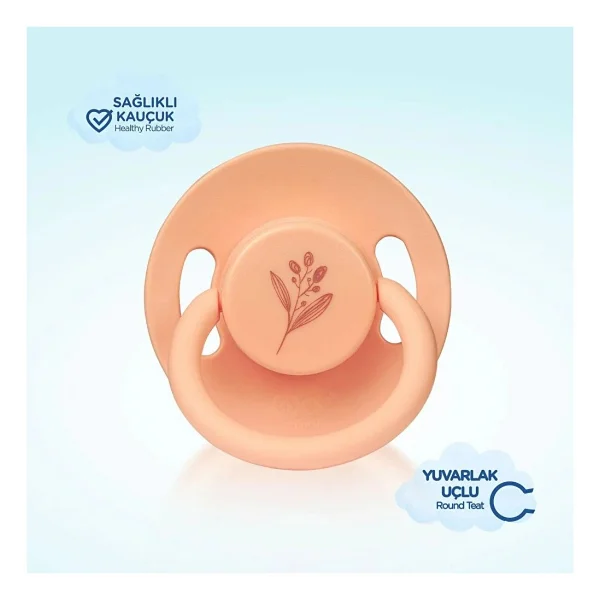 Wee Baby 699 Pure Kauçuk Uçlu No:2 6-18 Ay Emzik Yavruağzı - Görsel 7
