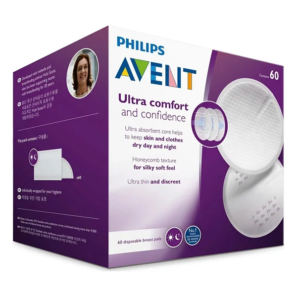 Philips Avent Avent SCF254/61 60'lı Göğüs Pedi 5 Adet - Görsel 3