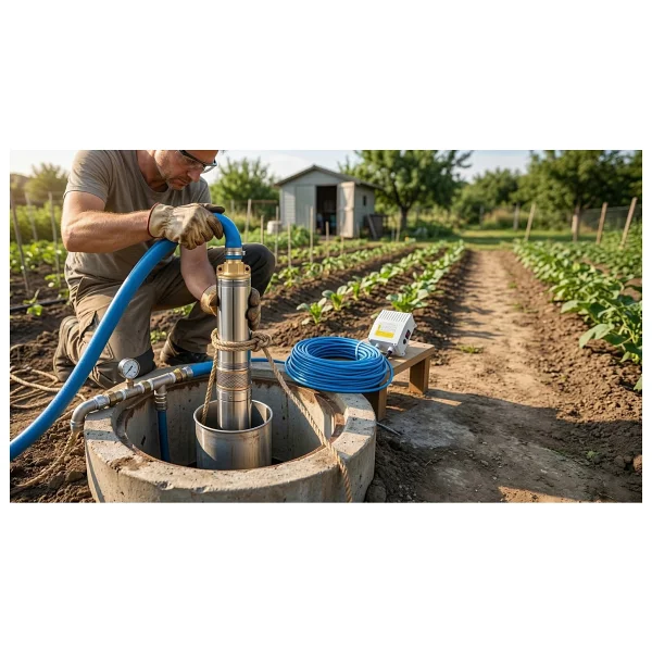 HAS-TEC 4SDM2/16 Derin Kuyu Dalgıç Pompa Seti 1.5 HP Monofaze Motor + Pompa + Kontrol Panosu Komple Set - Görsel 3