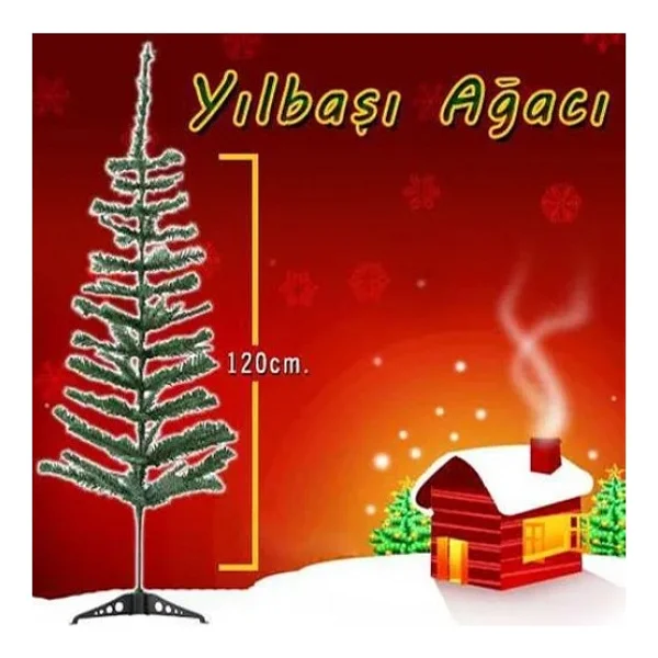 Colezium Yılbaşı Çam Ağacı Gür Dallar 120 cm - Görsel 4