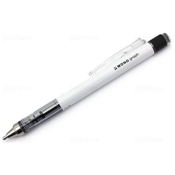 Tombow Mono Graph 0.7 mm Beyaz Mekanik Kurşun Kalem Yüksek Kalite ve Uzun Ömürlü Mekanizma - Görsel 3
