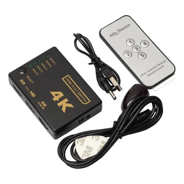 Alfais 4775 4K Ultra HD 5 Port HDMI Switch - Görsel 3