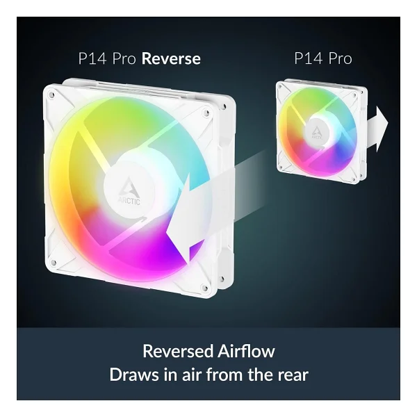 Arctic P14 Pro Reverse ARGB ACFAN00324A Beyaz 14 cm Kasa Fanı - Görsel 8