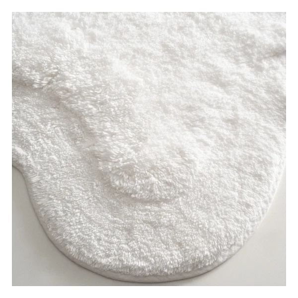 Ecocotton Sara 2'li Banyo Paspas Seti %100 Pamuk Beyaz 40X60-60X90 - Görsel 4