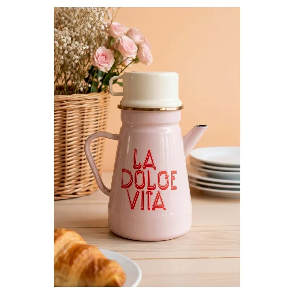Miss Betty Dolce Vita 1.9 lt Bardaklı Emaye Sürahi - Görsel 8