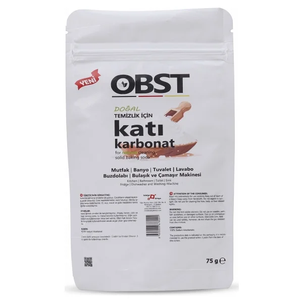 OBST Doğal Temizlik Için Katı Limon Tuzu 75 gr Katı Karbonat 75 gr Mutfak Banyo Tuvalet Doğal Temizlik - Görsel 3