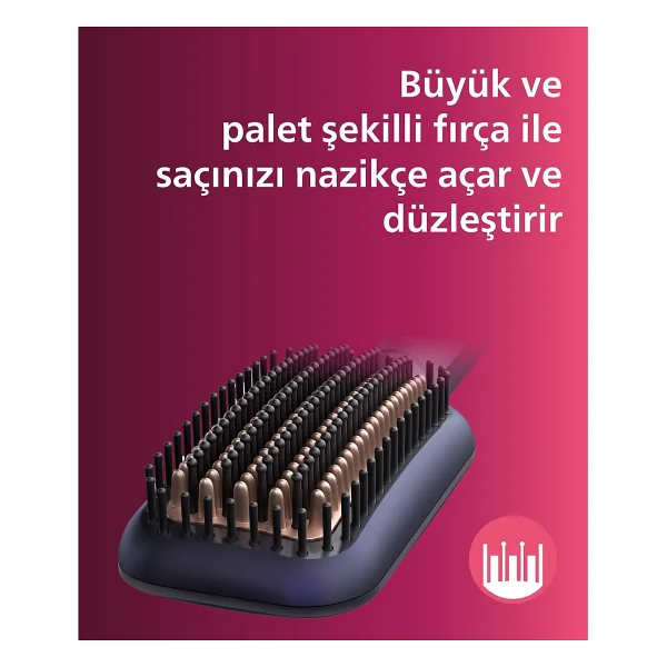 Philips Profesyonel Saç Düzleştirici Tarak, Pürüzsüz ve Dolgun Saçlar Yaratmak Için, 3 Farklı Isı Ayarı, 2 Yıl Türkiye Garantili - Görsel 4