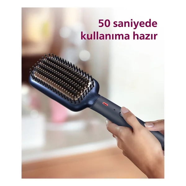 Philips Profesyonel Saç Düzleştirici Tarak, Pürüzsüz ve Dolgun Saçlar Yaratmak Için, 3 Farklı Isı Ayarı, 2 Yıl Türkiye Garantili - Görsel 7
