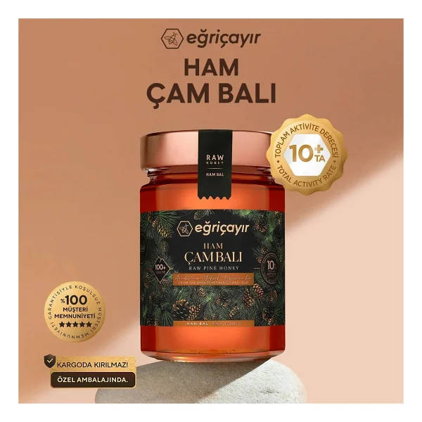 Eğriçayır Ham Çam Balı TA10+ 850G (Hakiki, Doğal) - 850 gr - Görsel 7