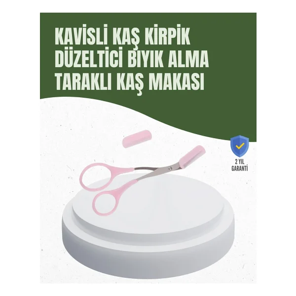 Hassas Kesim Için Kavisli Yüz Bakım Makası - Lisinya - Görsel 6