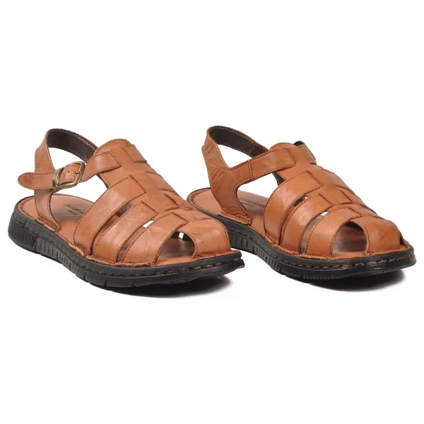 Pierre Cardin Hakiki Deri Taba Erkek Sandalet PC-7462 - Görsel 6