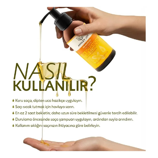 Ashley Joy 100 ml Saç Bakım Yağı - Görsel 8