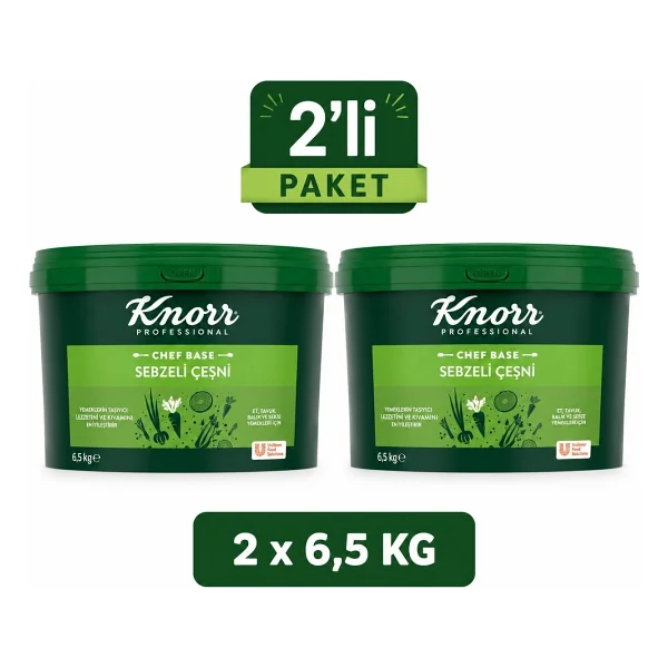 Knorr Chef Base Fs Sebzeli Çeşni 6,5 Kg X 2 Adet - Profesyonel Sebze Çeşnisi - Görsel 2