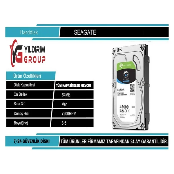 Dahua 4 Kameralı 2 Mp Ahd Güvenlik Kamera Sistemi DAHUAHAC-B1A21-0360B - Beyaz - Görsel 7