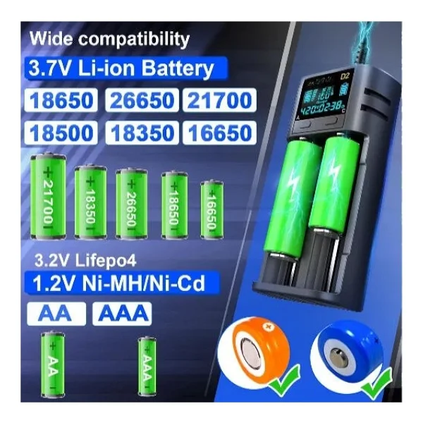 I-Gen LII-400 2'li Akıllı Li-Ion Pil Şarj Aleti - Görsel 6