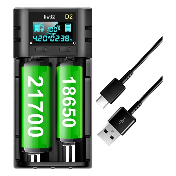 I-Gen LII-400 2'li Akıllı Li-Ion Pil Şarj Aleti - Görsel 7