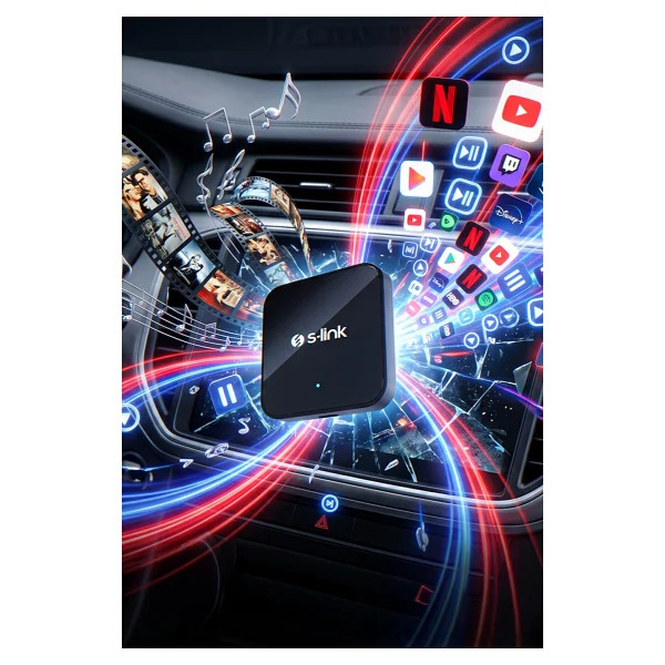 S-Link Carplay Aı Box NETFLIX-YOUTUBE-16GB Carplay Aı Box Adaptörü - Görsel 5