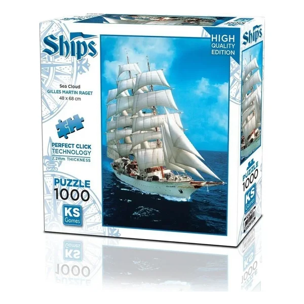 KS Games Sea Cloud Gilles Martin Raget 1000 Parça Puzzle 20774 - Görsel 4