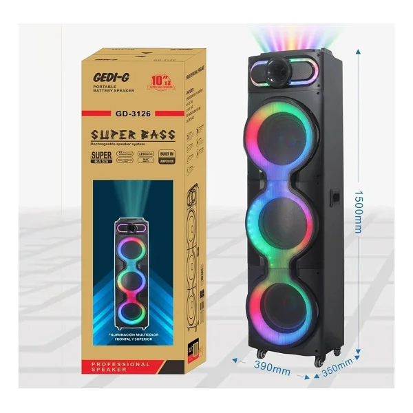 Zore GD-3126 RGB TWS Bluetooth Hoparlör - Görsel 4