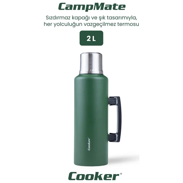Cooker CKR-2128 2 lt Çelik Termos - Görsel 6
