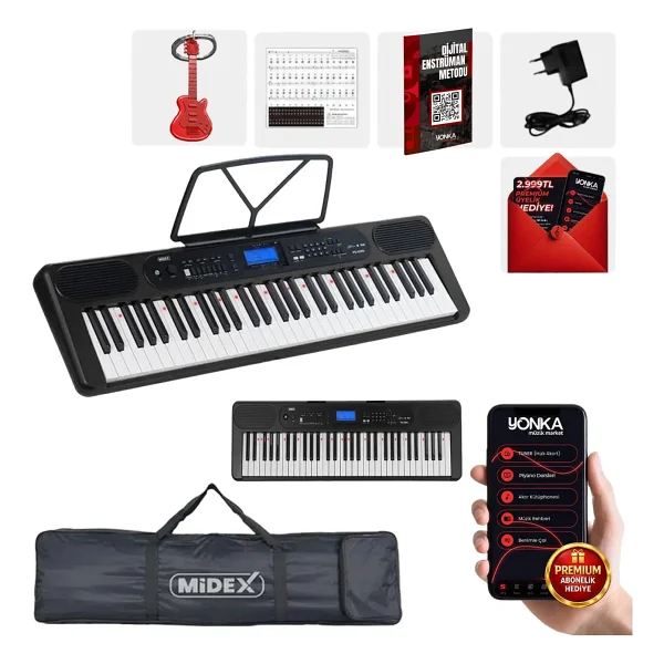 Midex PS-5200BK Pro 61 Tuşlu Org - Görsel 3