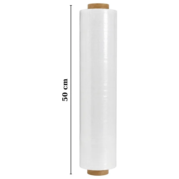 Plas+Plus El Tipi Beyaz Streç Film Mobilya Eşya Koli Palet Paket Taşıma Sarma Koruma 40 cm x 300 m 23 Mikron - Görsel 5