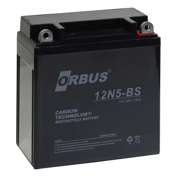 Orbus 12N5-BS 12 V 5 Ah Motosiklet Aküsü - Görsel 2