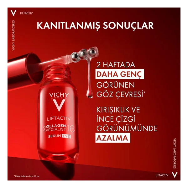 Vichy Liftactiv Collagen Specialist 16 Yeux Gençleştirici 15 ml Göz Serumu - Görsel 6