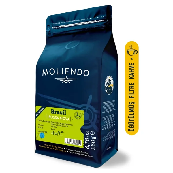 Moliendo Brasil Bossa Nova Yöresel Öğütülmüş Filtre Kahve 250 gr - Görsel 5