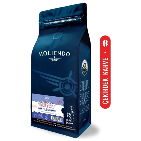 Moliendo Dark Coffee Blend Çekirdek Kahve 1000 gr - Görsel 5